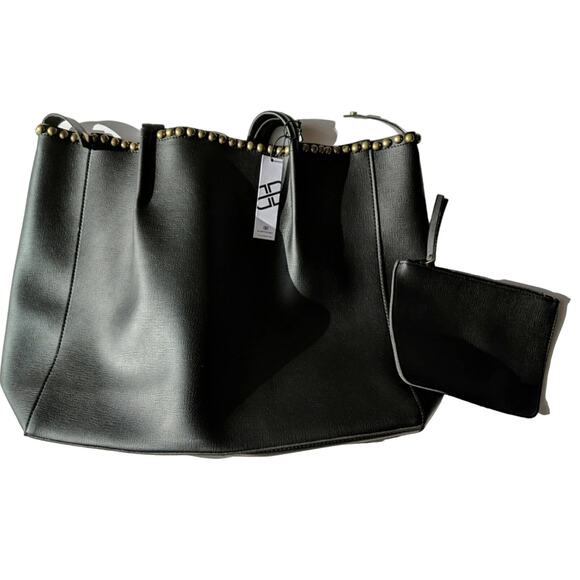 B-Low the Belt Black Studded Tote - Size O/S - NWT - Picture 1 of 5